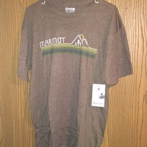 NWT Marmot awesome brown men’s t-shirt size XL